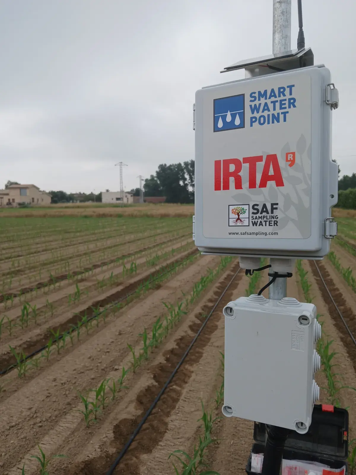 Detalle de la caja de la estación Smart Water Point del IRTA